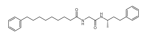 N-(2-oxo-2-(4-phenylbutan-2-ylamino)ethyl)-9-phenylnonanamide Structure