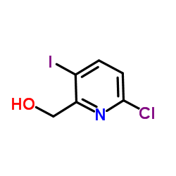 (6-Chloro-3-iodo-2-pyridinyl)methanol结构式