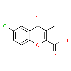 3-甲基-4-氧代-6-氯-4H-色烯-2-甲酸结构式