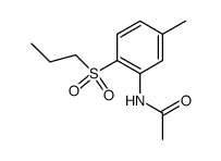 N-[5-methyl-2-(propylsulfonyl)phenyl]acetamide结构式