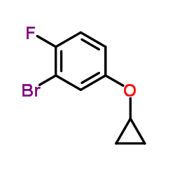 2-Bromo-4-(cyclopropyloxy)-1-fluorobenzene Structure