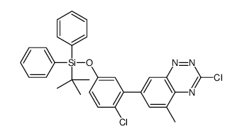 7-(5-((TERT-BUTYLDIPHENYLSILYL)OXY)-2-CHLOROPHENYL)-3-CHLORO-5-METHYLBENZO[E][1,2,4]TRIAZINE Structure