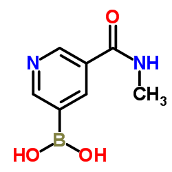 [5-(methylcarbamoyl)pyridin-3-yl]boronic acid结构式