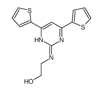 2-[(4,6-dithiophen-2-ylpyrimidin-2-yl)amino]ethanol Structure