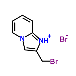 2-(溴甲基)-咪唑[1,2-A]吡啶结构式