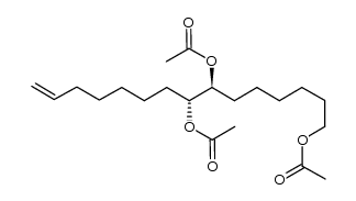 erythro-1,7,8-triacetoxy-14-pentadecene结构式