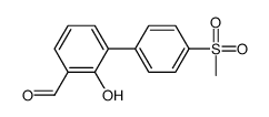 2-hydroxy-3-(4-methylsulfonylphenyl)benzaldehyde结构式