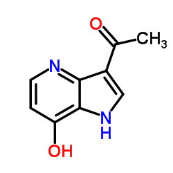 1-(7-Hydroxy-1H-pyrrolo[3,2-b]pyridin-3-yl)ethanone结构式