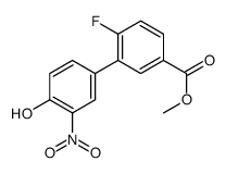 methyl 4-fluoro-3-(4-hydroxy-3-nitrophenyl)benzoate结构式