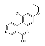 4-(2-chloro-4-ethoxyphenyl)pyridine-3-carboxylic acid结构式