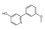 2-(3-methoxyphenyl)-1H-pyridin-4-one结构式