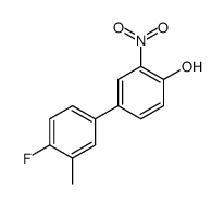 4-(4-fluoro-3-methylphenyl)-2-nitrophenol结构式