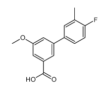 3-(4-fluoro-3-methylphenyl)-5-methoxybenzoic acid结构式