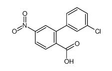 2-(3-chlorophenyl)-4-nitrobenzoic acid结构式