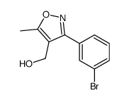 [3-(3-bromophenyl)-5-methyl-1,2-oxazol-4-yl]methanol结构式