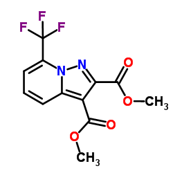 Dimethyl 7-(trifluoromethyl)pyrazolo[1,5-a]pyridine-2,3-dicarboxylate结构式