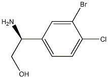 (2S)-2-AMINO-2-(3-BROMO-4-CHLOROPHENYL)ETHAN-1-OL结构式