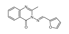 2-methyl-3-(2-furylmethyleneamino)-quinazoline-(3H)-4-one Structure