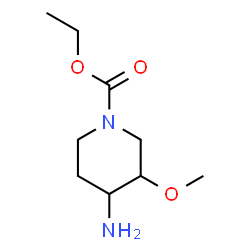 1-Piperidinecarboxylicacid,4-amino-3-methoxy-,ethylester(9CI) Structure