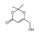 4H-1,3-Dioxin-4-one, 6-(hydroxymethyl)-2,2-dimethyl- (9CI)结构式