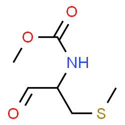 Carbamic acid,[1-formyl-2-(methylthio)ethyl]-,methyl ester (9CI) structure