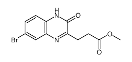 methyl 3-(7-bromo-3-oxo-3,4-dihydroquinoxalin-2-yl)propanoate结构式