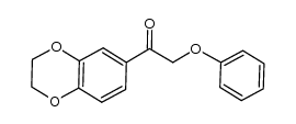 1-(2,3-dihydro-benzo-[1,4]-dioxin-6-yl)-2-phenoxy-ethanone结构式