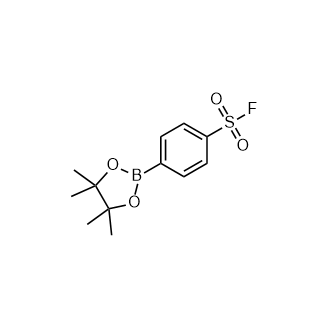 4-(四甲基-1,3,2-二氧硼杂环戊烷-2-基)苯-1-磺酰氟结构式