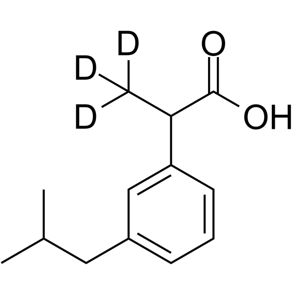 m-Isobutyl Ibuprofen-d3 Structure