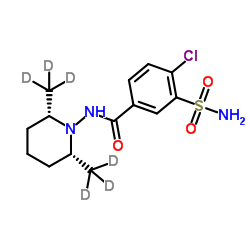 Clopamide-d6结构式