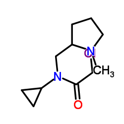 2-Chloro-N-cyclopropyl-N-[(1-methyl-2-pyrrolidinyl)methyl]acetamide Structure