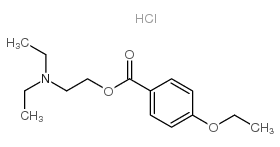 2-(diethylamino)ethyl 4-ethoxybenzoate,hydrochloride Structure