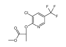(R)-2-(3-Chloro-5-trifluoromethyl-pyridin-2-yloxy)-propionic acid Methyl ester结构式