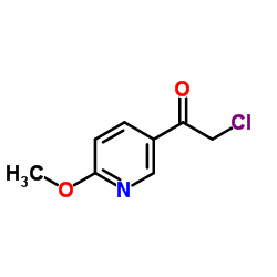 2-Chloro-1-(6-methoxypyridin-3-yl)ethan-1-one Structure