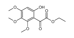 ethyl 2-(6-hydroxy-2,3,4-trimethoxyphenyl)-2-oxoacetate结构式