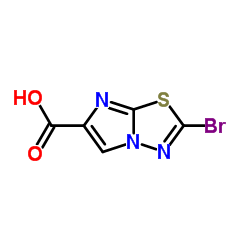 2-溴咪唑并[2,1-b][1,3,4]噻二唑-6-羧酸结构式