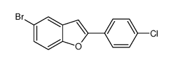 5-bromo-2-(4-chlorophenyl)benzofuran结构式