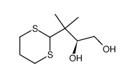 (S)-3-[1,3]Dithian-2-yl-3-methyl-butane-1,2-diol结构式