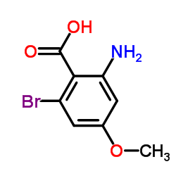 2-Amino-6-bromo-4-methoxybenzoic acid structure