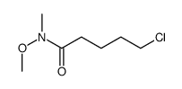 5-chloro-N-methoxy-N-methylpentanamide结构式