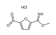 methyl imino ester hydrochloride of 5-nitro-2-furancarboxylic acid Structure