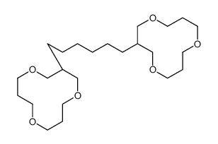 3-[6-(1,5,9-trioxacyclododec-3-yl)hexyl]-1,5,9-trioxacyclododecane Structure