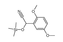 2-(2,5-dimethoxyphenyl)-2-((trimethylsilyl)oxy)acetonitrile结构式
