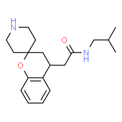 N-Isobutyl-2-(Spiro[Chroman-2,4'-Piperidine]-4-Yl)Acetamide结构式