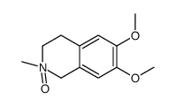 6,7-dimethoxy-2-methyl-2-oxido-3,4-dihydro-1H-isoquinolin-2-ium结构式