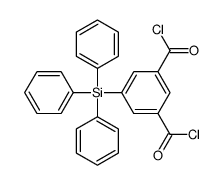 5-triphenylsilylbenzene-1,3-dicarbonyl chloride结构式