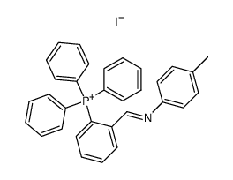 4-methyl-N-(2-triphenylphosphoniobenzylidene)aniline iodide Structure