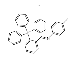 4-methyl-N-(2-triphenylphosphoniobenzylidene)aniline iodide结构式