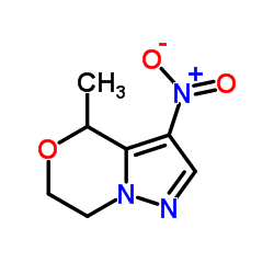 4-Methyl-3-nitro-6,7-dihydro-4H-pyrazolo[5,1-c][1,4]oxazine Structure