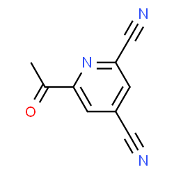 2,4-Pyridinedicarbonitrile, 6-acetyl- (9CI) Structure